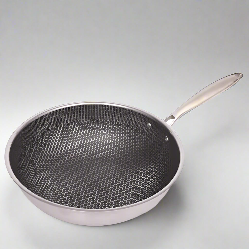 SARTÉN CHEFCRAFT – Sartén antiadherente de acero inoxidable para cocinar sin esfuerzo