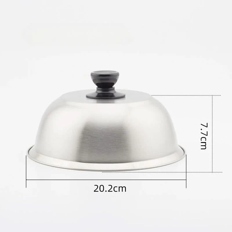 PanShield – stainless steel lid for even cooking & melting