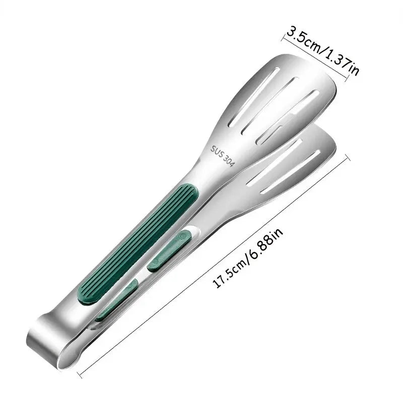 HandyTongs – Non-slip stainless steel tongs for meat, salad & bread