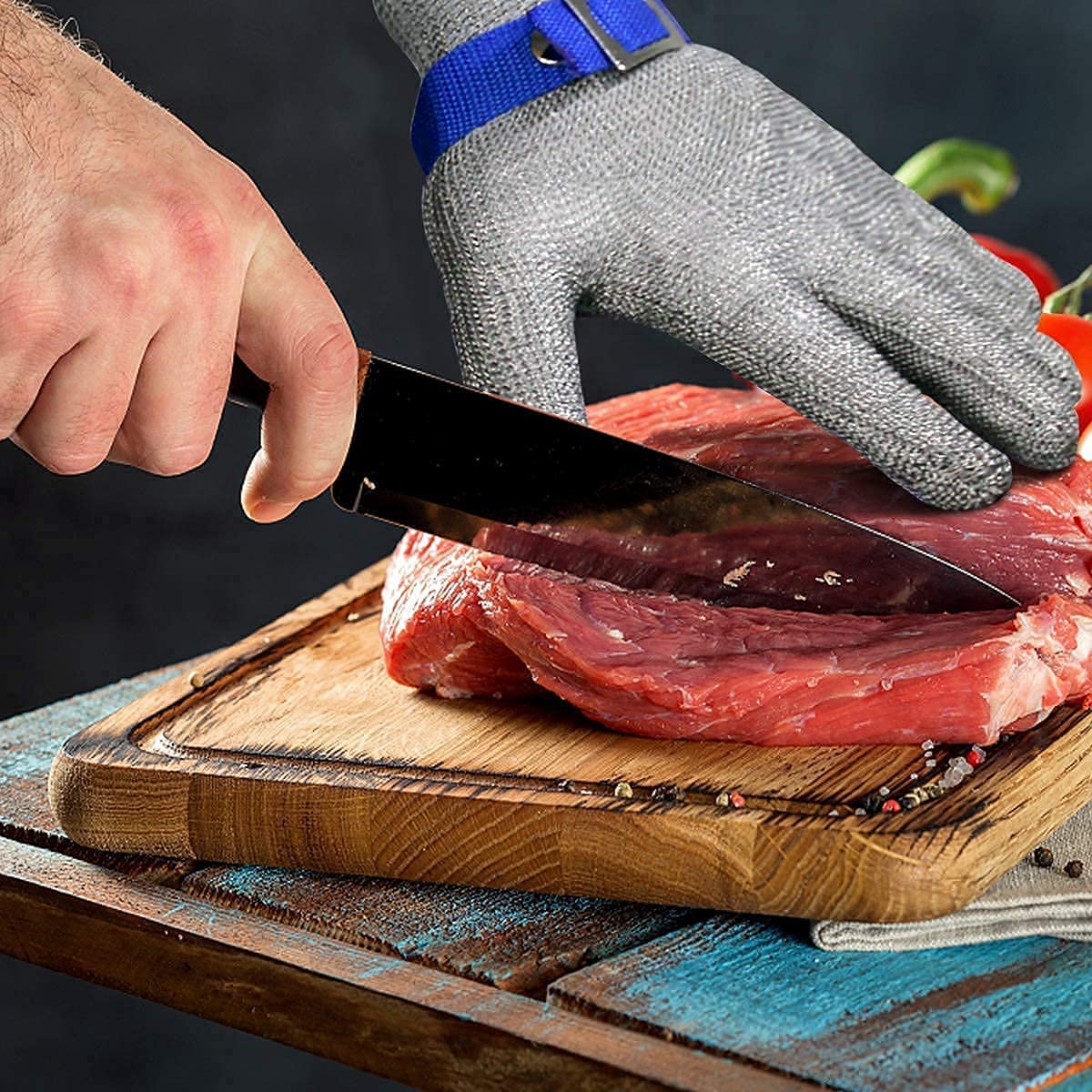 STEELSAFE PRO - Stainless steel safety gloves with maximum cut resistance