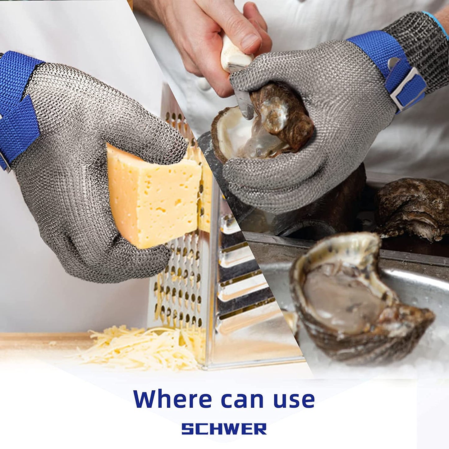 STEELSAFE PRO - Stainless steel safety gloves with maximum cut resistance