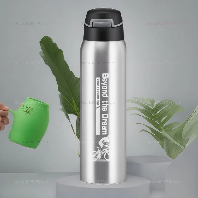 SteelMate – Botella de agua de acero inoxidable al vacío 500ml, de doble pared y a prueba de fugas