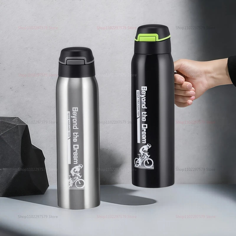 SteelMate – Botella de agua de acero inoxidable al vacío 500ml, de doble pared y a prueba de fugas
