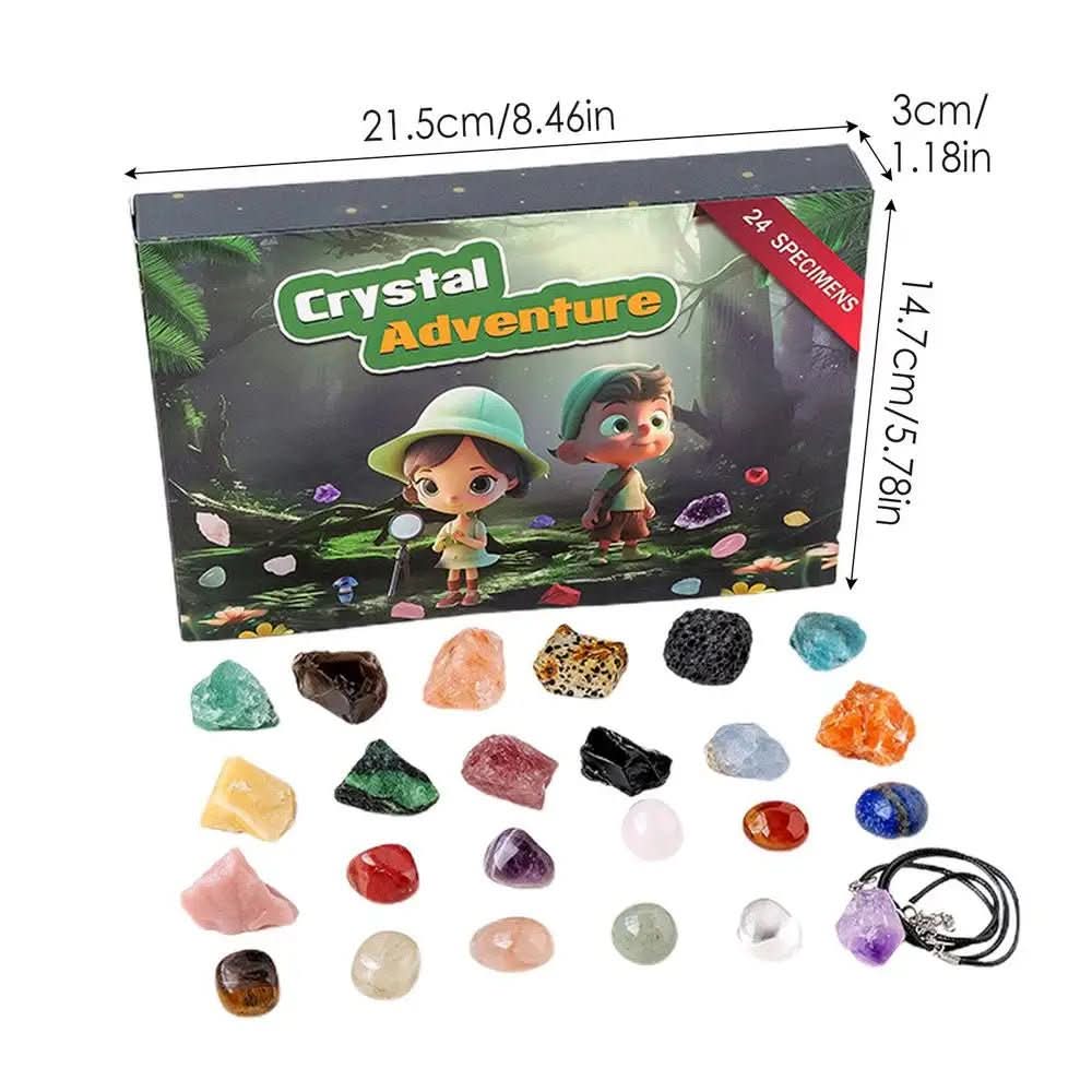 GemQuest Adventskalender 2025 – 24 natürliche Kristalle für Entdeckung & Freude