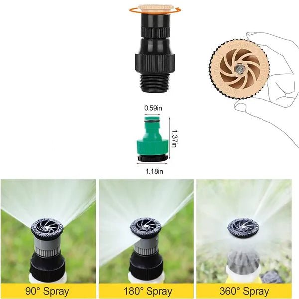 GREENSPIN – Arroseur rotatif 360° pour une irrigation douce et facile de la pelouse
