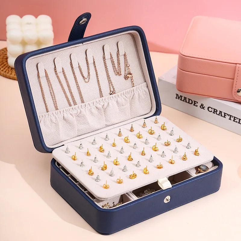 JewelCase – Elegant Leather Jewelry Box for Rings and Earrings