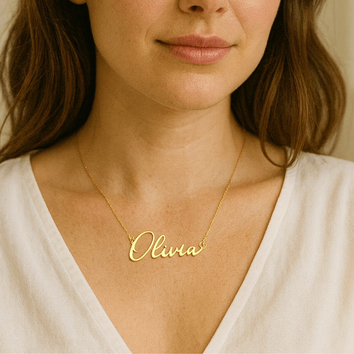 NOMELIA – Gepersonaliseerde naamketting van roestvrij staal voor vrouwen