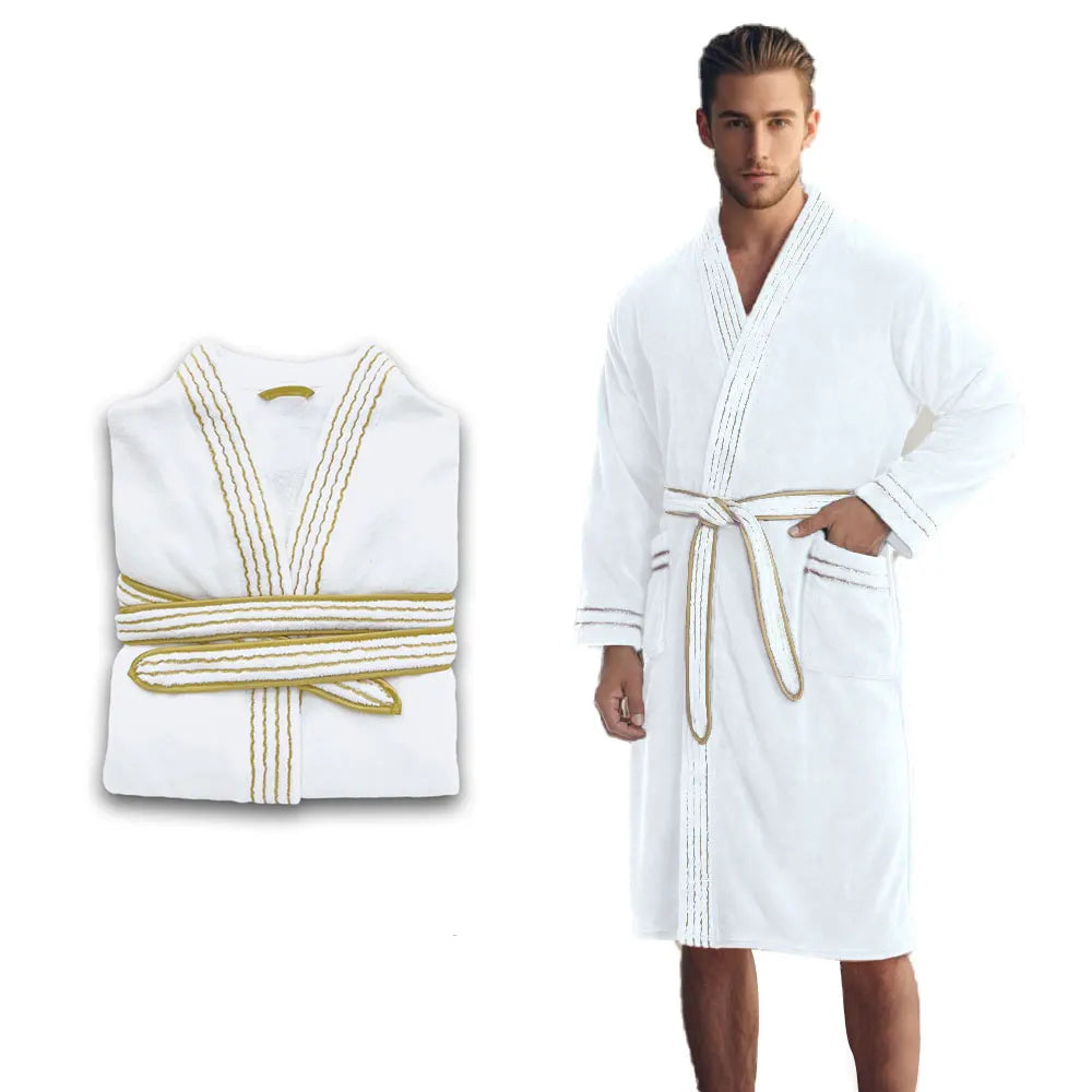 VelourGent – Elegant Men's Bathrobe made of Thick Velvet