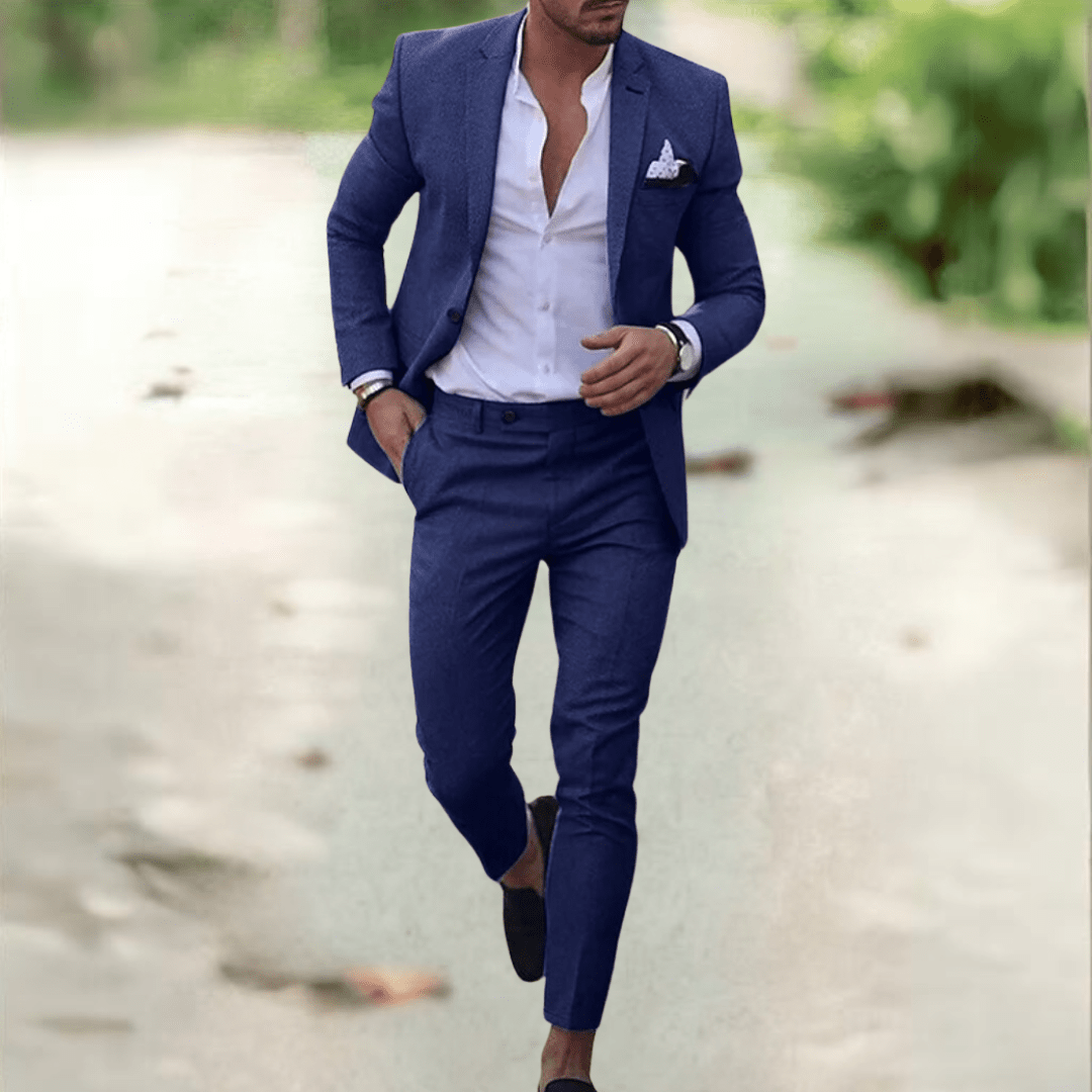 Carvelli Suit – Elegant Men's Suit Set in Slim Fit for Business & Events