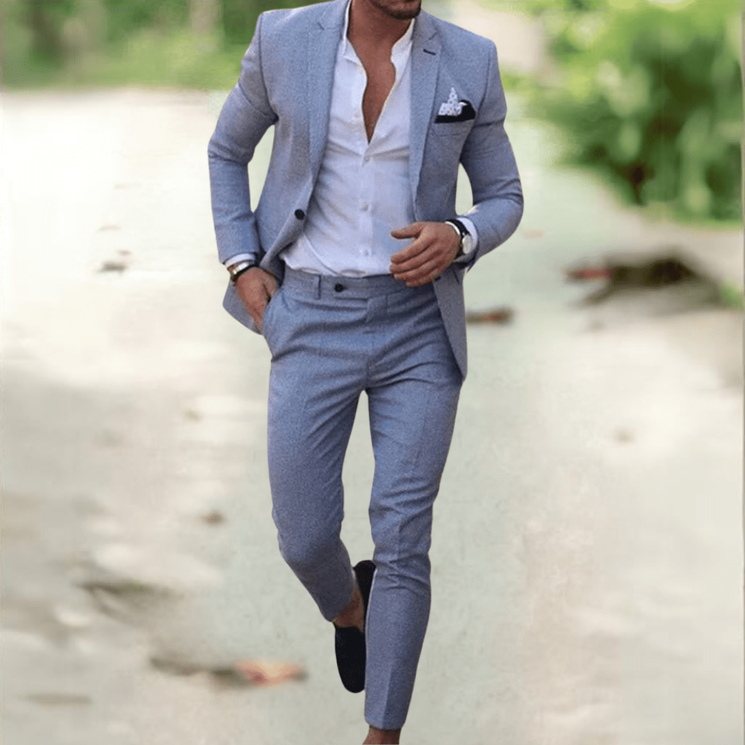 Carvelli Suit – Elegant Men's Suit Set in Slim Fit for Business & Events