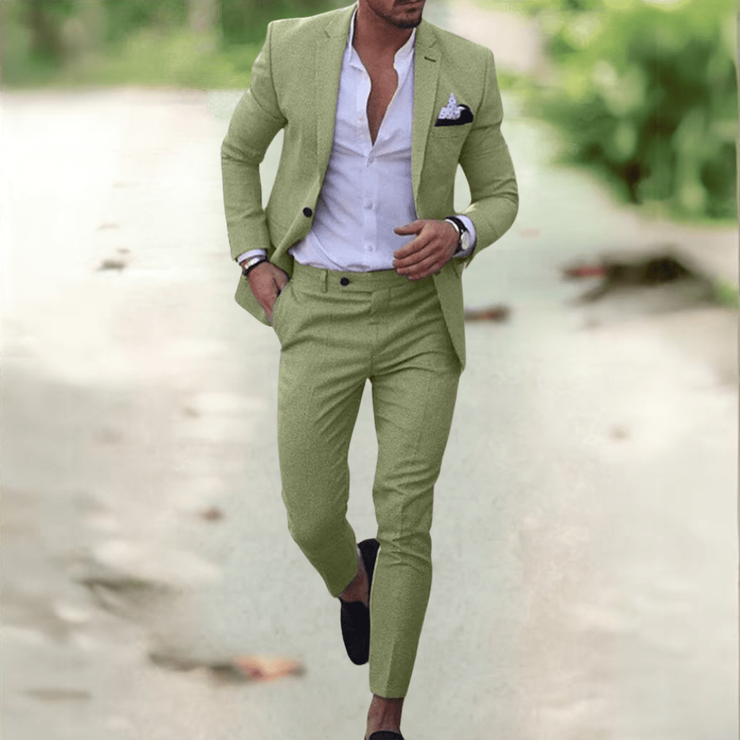 Carvelli Suit – Elegant Men's Suit Set in Slim Fit for Business & Events