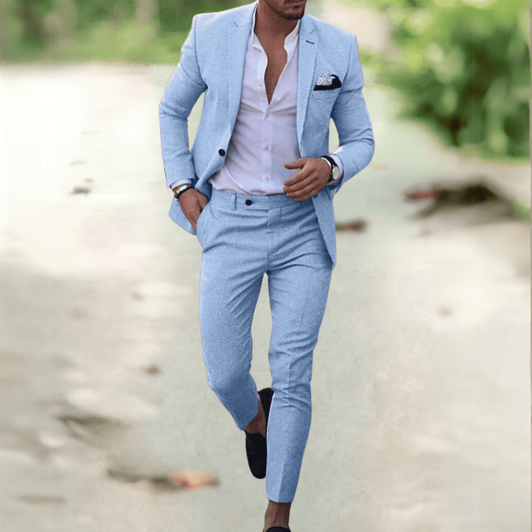 Carvelli Suit – Elegant Men's Suit Set in Slim Fit for Business & Events