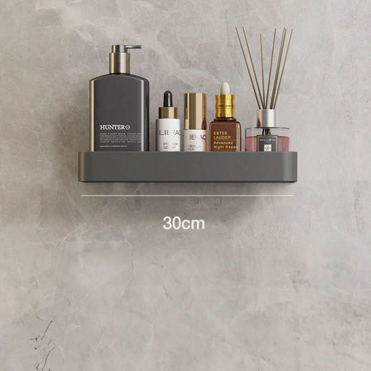 AquaShelf - Elegant wall shelf for the bathroom with towel rail & drill-free installation