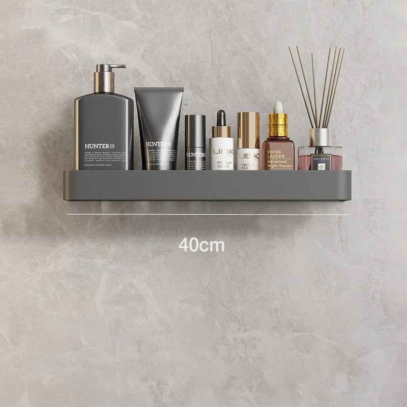 AquaShelf - Elegant wall shelf for the bathroom with towel rail & drill-free installation