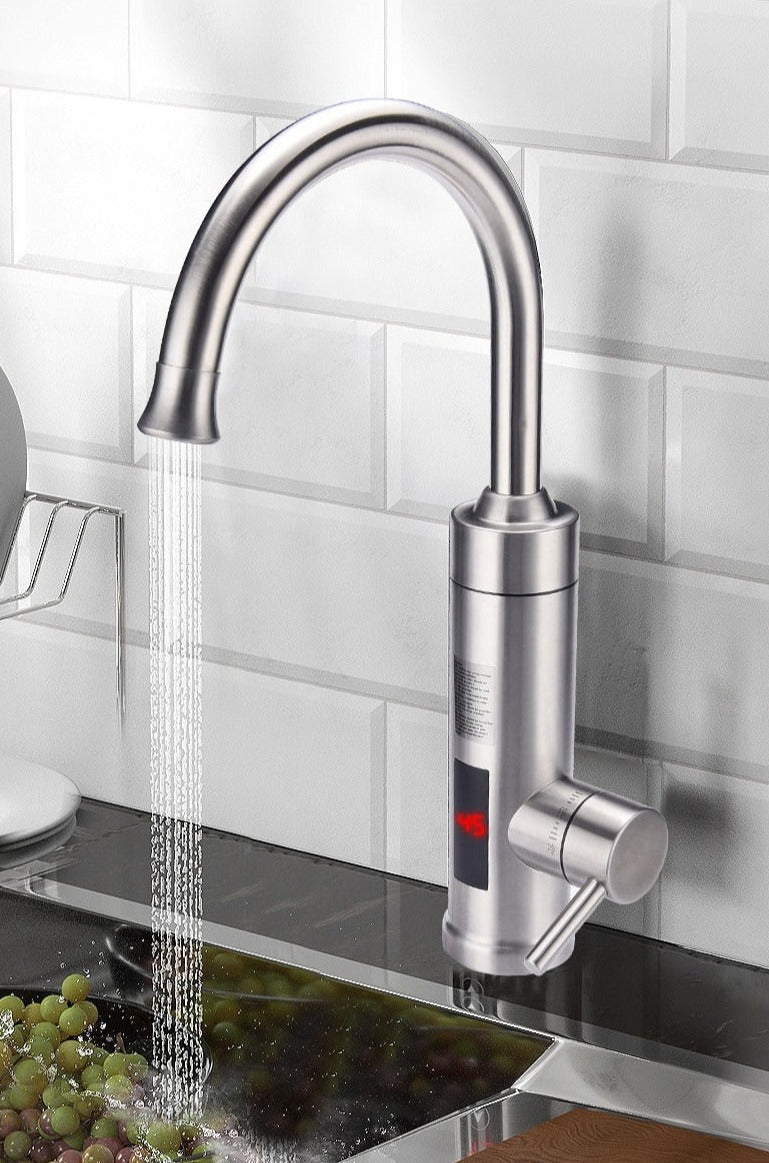 Grifo de cocina HEATFLOW – Grifo eléctrico de cocina con agua caliente y fría directa al instante pulsando un botón
