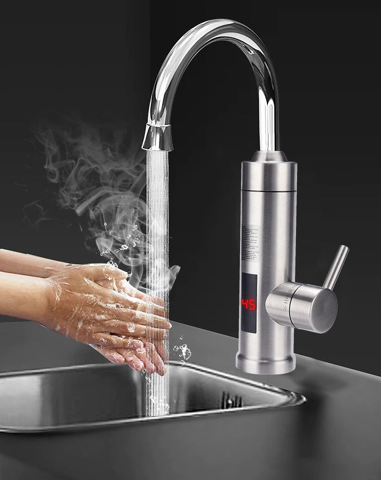 Grifo de cocina HEATFLOW – Grifo eléctrico de cocina con agua caliente y fría directa al instante pulsando un botón