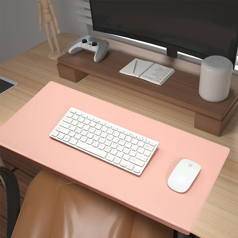 DeskComfort – Ergonomische PU-Leder Schreibtischunterlage mit Handgelenkstütze