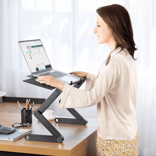 FLEXSTAND 360 – Soporte ergonómico para portátil para un trabajo saludable y flexible