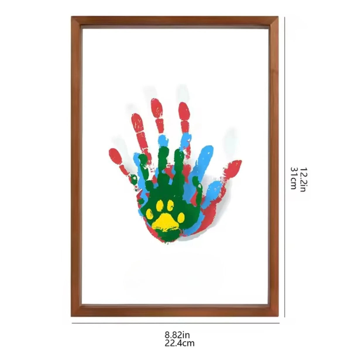 Erinnerungsrahmen „Kleine Hände“ | Halten Sie Hand- und Fußabdrücke von Babys fest | Sicherer Erinnerungsrahmen aus Ton | Montessori-Kinderzimmerdekor 4