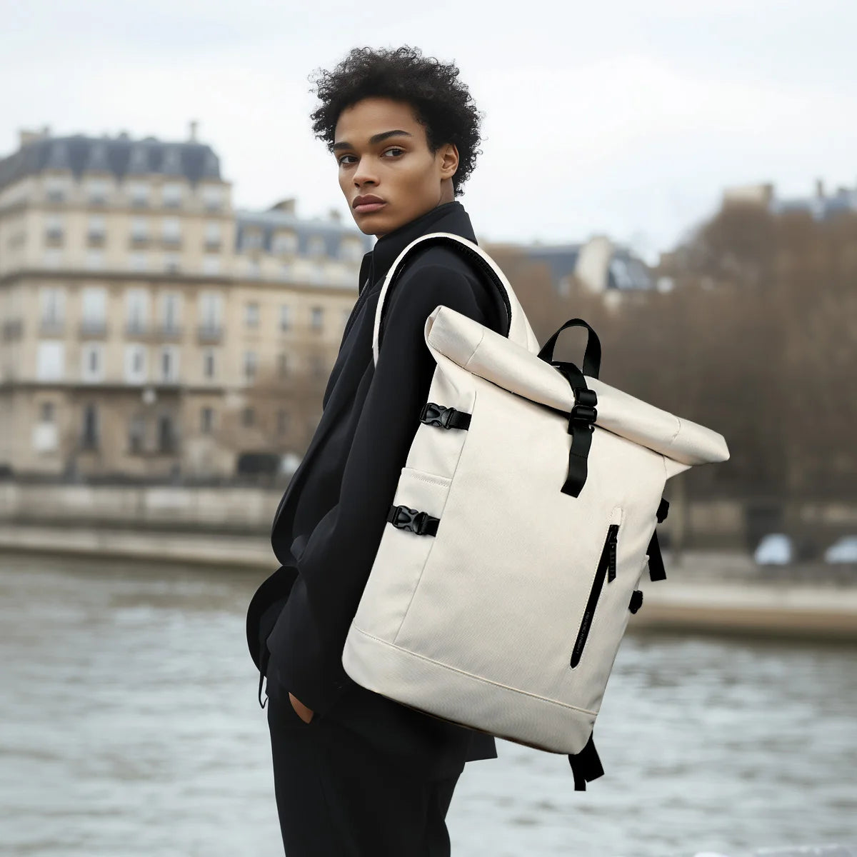 ROLLTRAIL - Expandable roll-top rucksack with laptop compartment & large volume