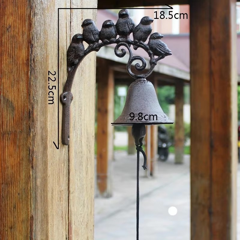 EUROVINT Bell - Classic cast iron doorbell in vintage style for stylish entrances