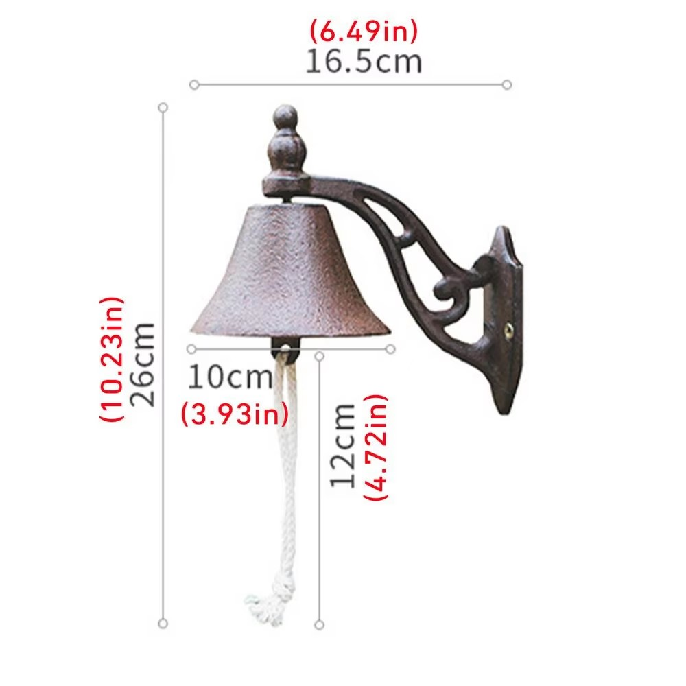 EUROVINT Bell - Classic cast iron doorbell in vintage style for stylish entrances