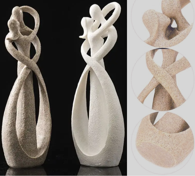 ETERNAL EMBRACE - Abstract sculpture as a symbol of timeless love