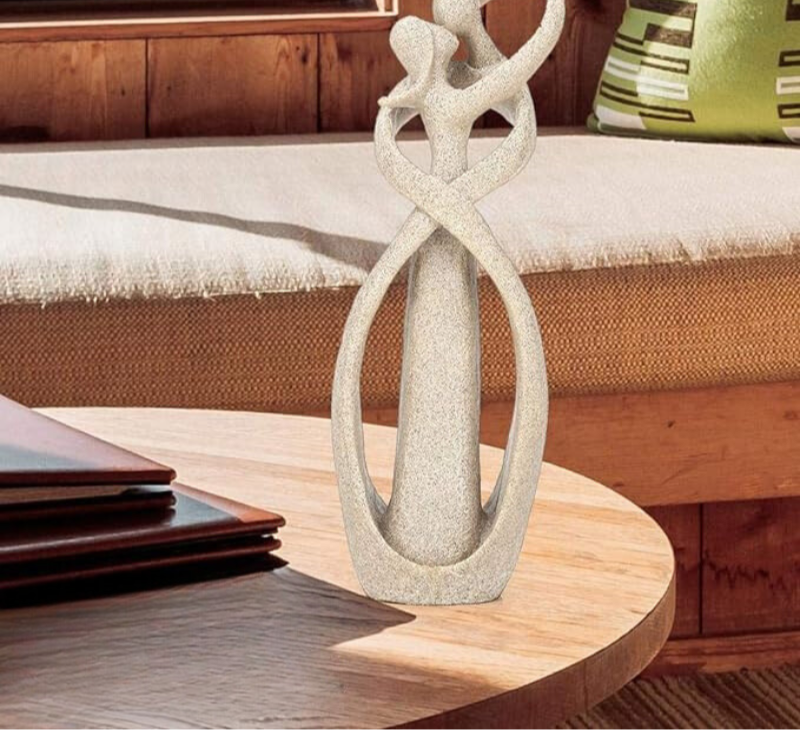 ETERNAL EMBRACE - Abstract sculpture as a symbol of timeless love