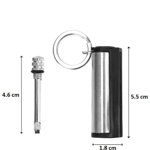 FIREKEY – Wasserdichter Metall-Feuerstarter-Schlüsselanhänger für Outdoor-Abenteuer 5