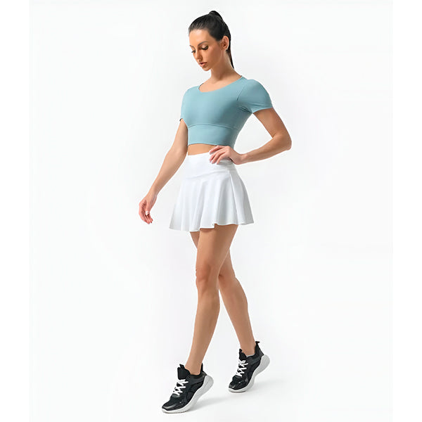 FLEXISKIRT - Sporty women's skirt with integrated shorts and bag for active days