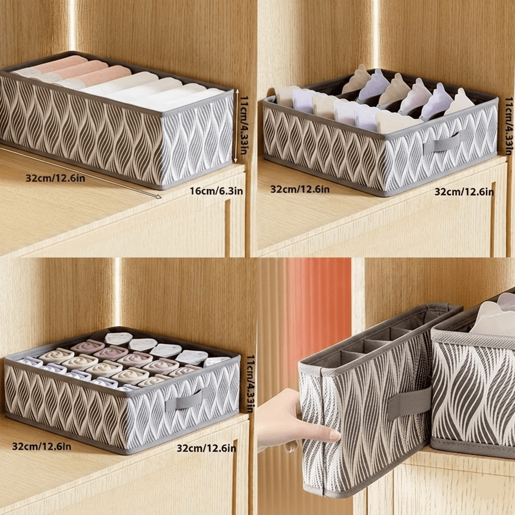 FOLDORA – Faltbarer Unterwäsche-Organizer für platzsparende Aufbewahrung 8