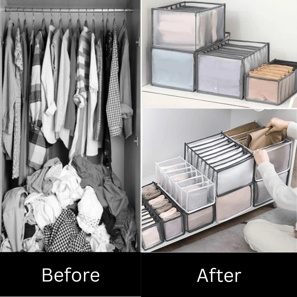 CLOTHSYNC – Wardrobe Organizer Set for Wrinkle-Free and Neat Storage