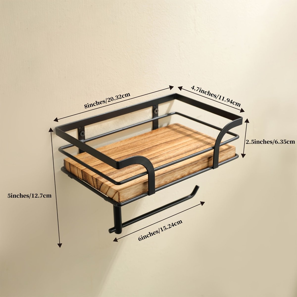 FORGELOFT – Dekorative Wandhalterung aus Schmiedeeisen für Handtücher und Badezimmerutensilien 6