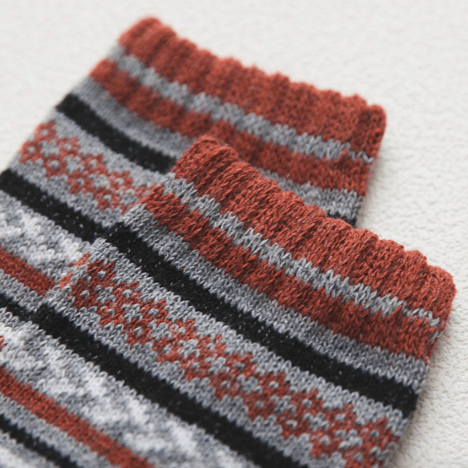 FROSTHIVE – Unisex-Woll- und Baumwollmischung mit skandinavischen Mustern 8
