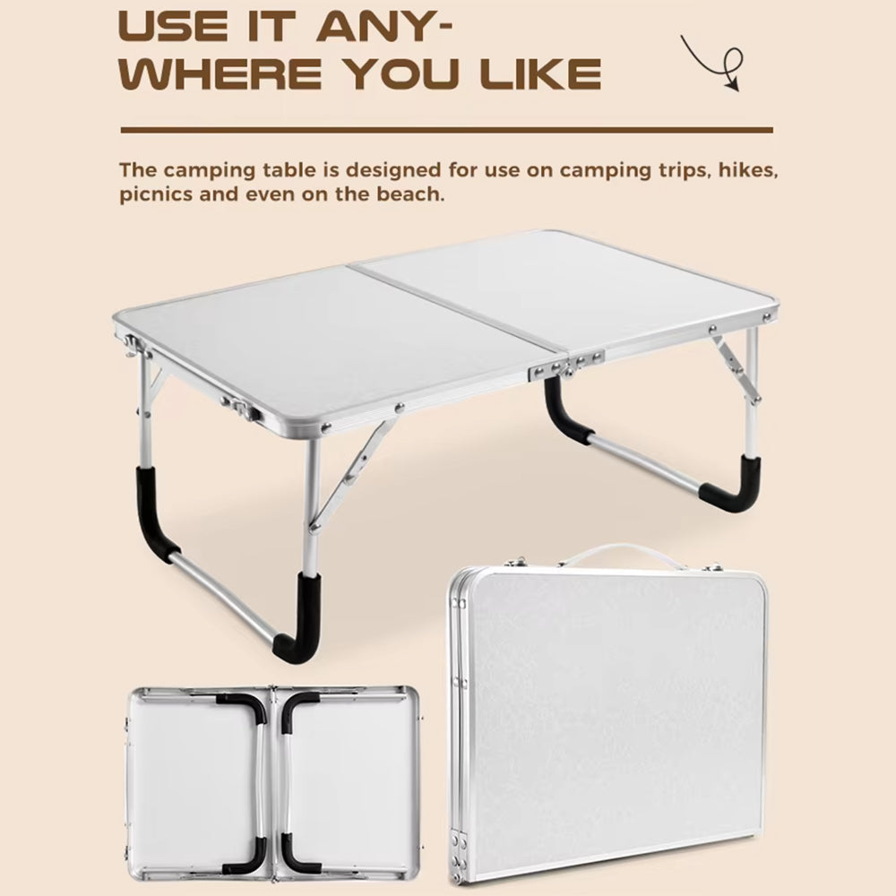 TRAILFOLD TABLE - Folding outdoor table with aluminium frame & suitcase design