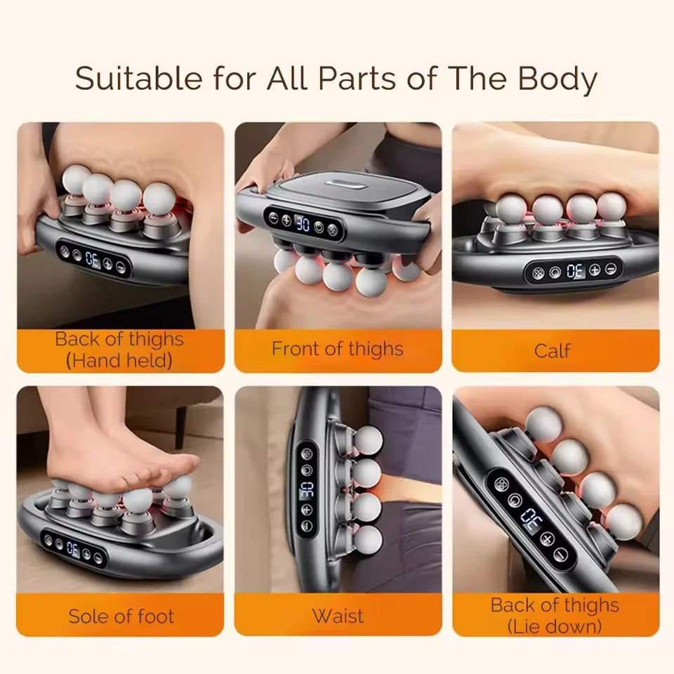 PowerRelief 8 – Fascia Massage Gun with 8 Heads & 30 Intensity Levels