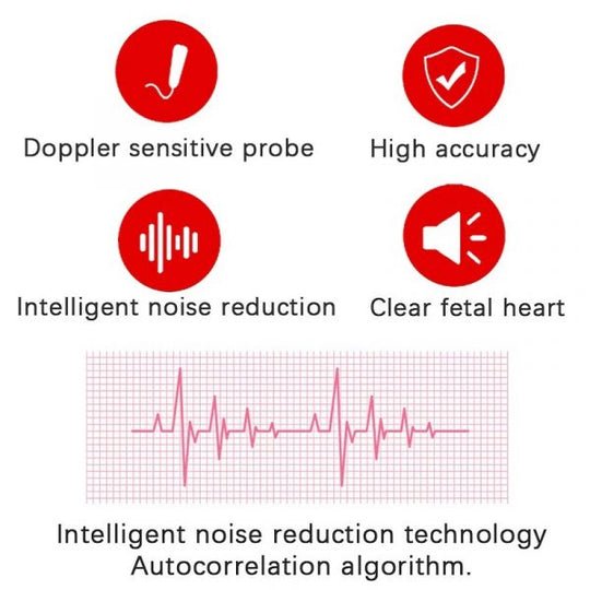 FetalTrack – Moniteur cardiaque portable avec écran LCD pour une surveillance facile