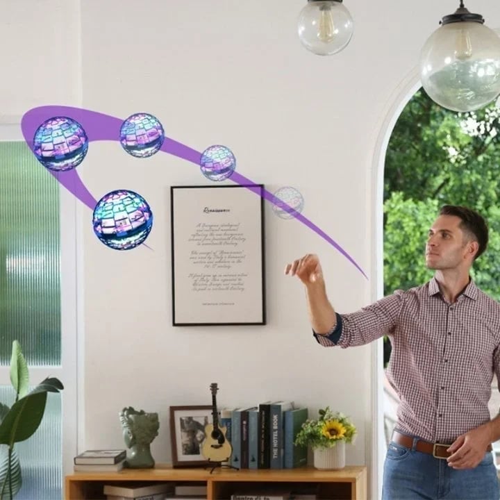 SkyGlide UFO Toy – Flying Drone Toy with Hand Control & Sensors (USB Rechargeable)