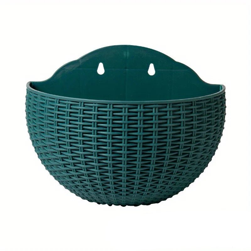 Florava - Wandpflanzgefäß Rattan-Stil mit Intelligentem Wassermanagement, 21x16,5x9,5 cm, 10 Farben 13