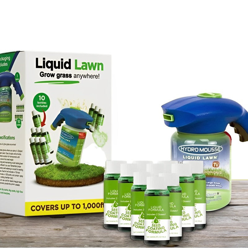 HYDRO MOSS PRO – Espuma hidro líquida para césped para un crecimiento rápido y saludable del pasto