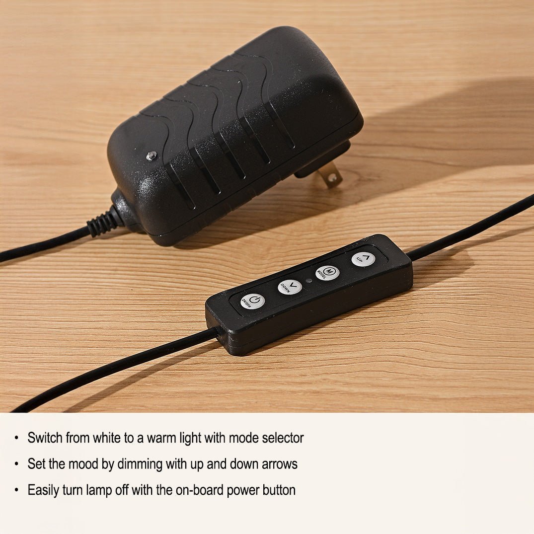 Franko LED Tischleuchte - Dimmbare Tischlampe mit Holzsockel und Modernem Design 5
