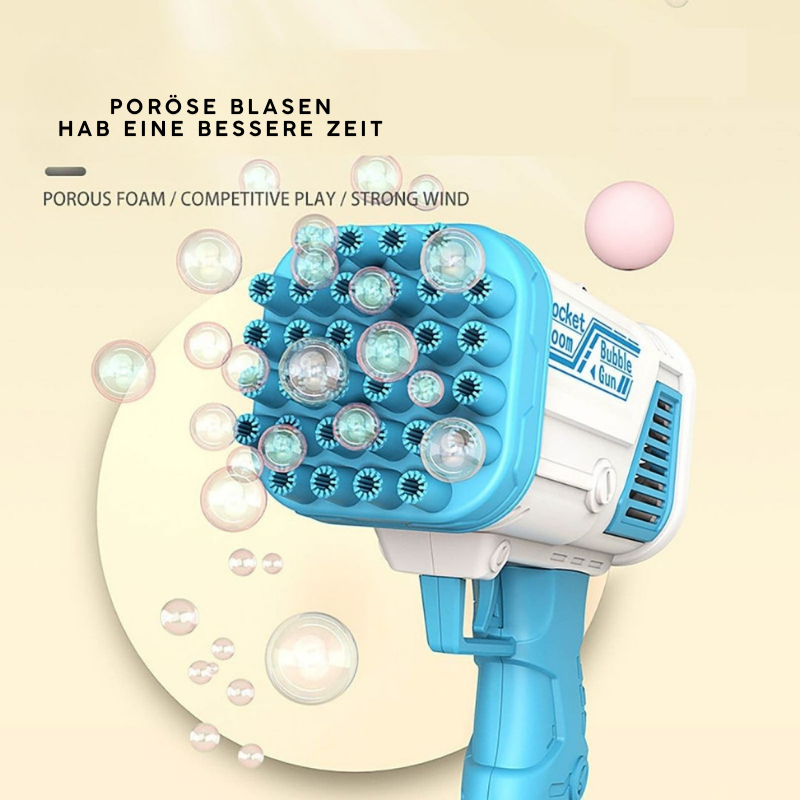 BubbleFun – Juguete de burbujas sin pilas para diversión interminable con burbujas