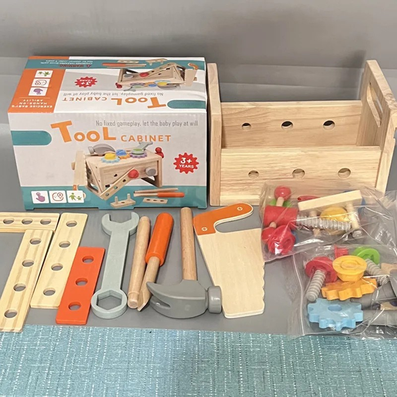 WoodTools – Caja de herramientas Montessori de madera para constructores creativos