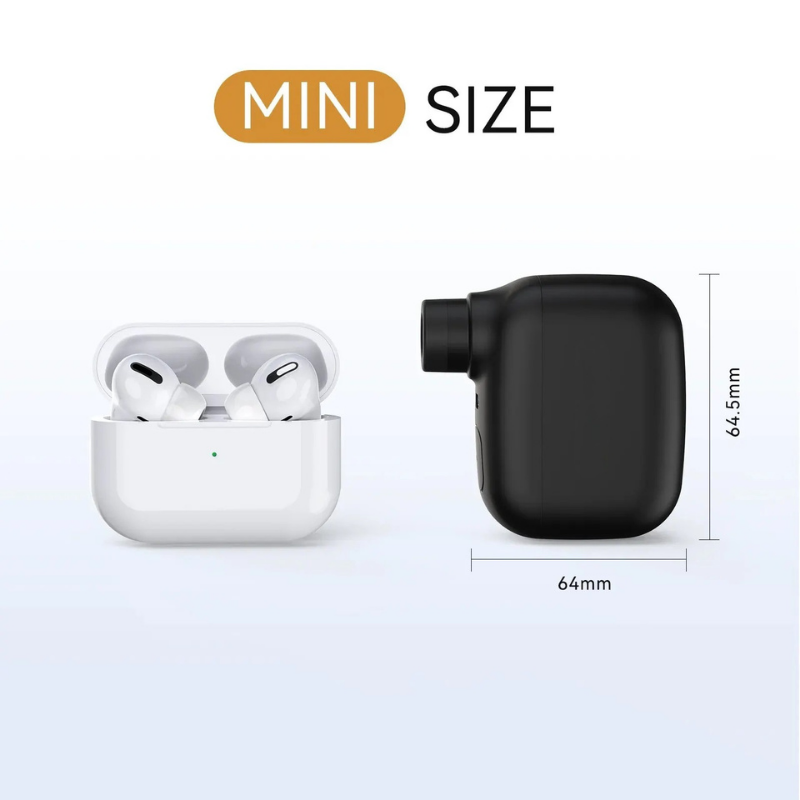 Rechargeable Mini Bike Pump - Portable bike pump with 100 PSI & USB-C