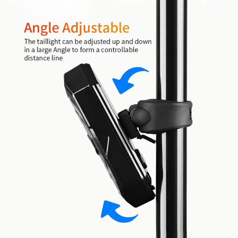 SafeBeam Remote – Oplaadbaar fietsachterlicht met afstandsbediening & 32 LED's