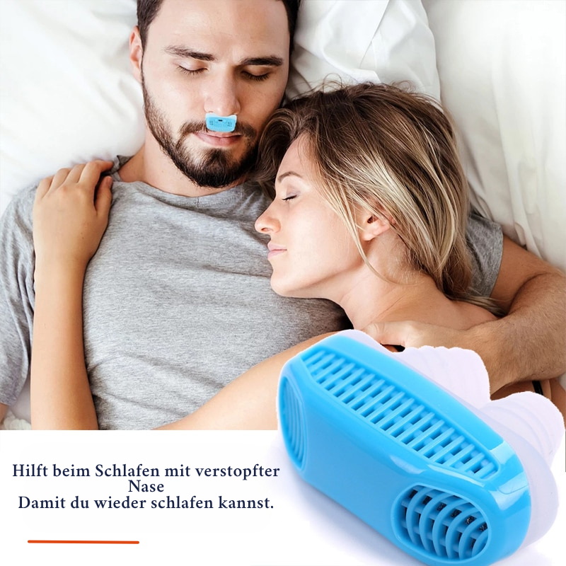 Sleeppure - Système de filtration d'air anti-ronflement pour un meilleur sommeil et une respiration saine