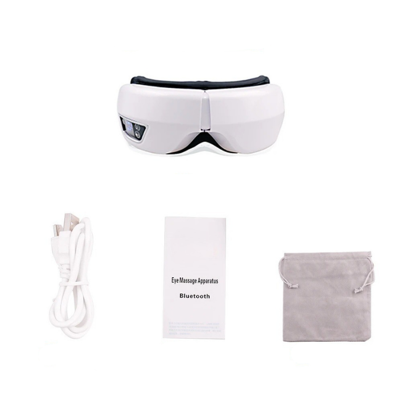 Eyeglow Smart 6D masajeador de ojos – masaje de aire, calor y vibración con Bluetooth y función plegable