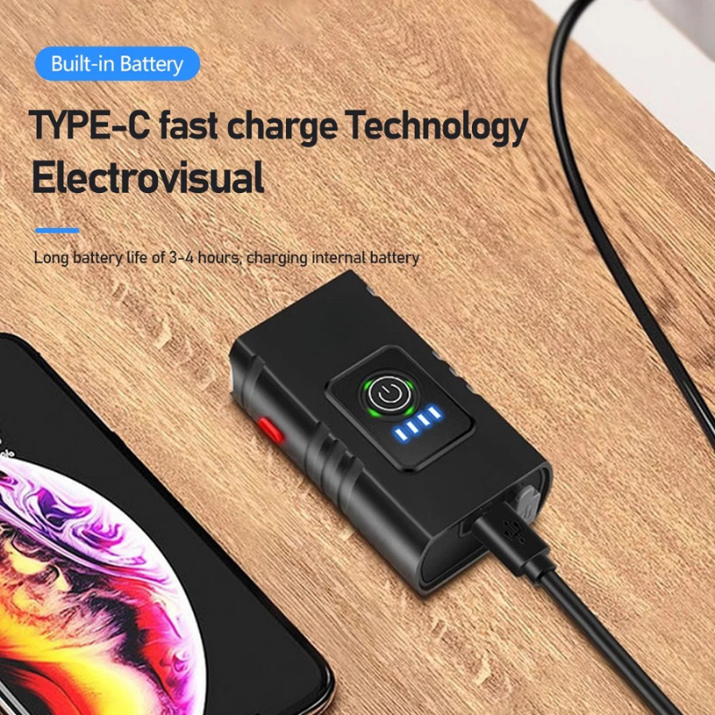 BrightRide Pro – Oplaadbare LED-fietsvoorlicht met 6 modi en USB-C oplaadfunctie