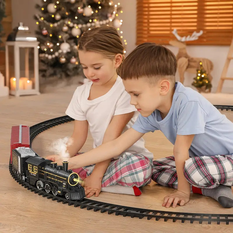 Weihnachtsausdruck - Elektrischer Zug für magische Feiertage-3