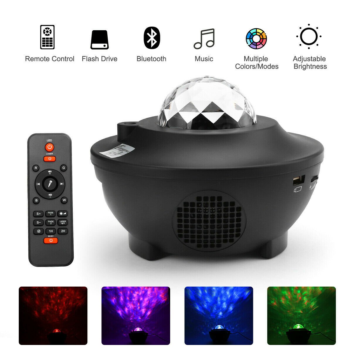 GALAXORA – Tragbarer Galaxy-Projektor mit Bluetooth-Lautsprecher und Fernbedienung 1